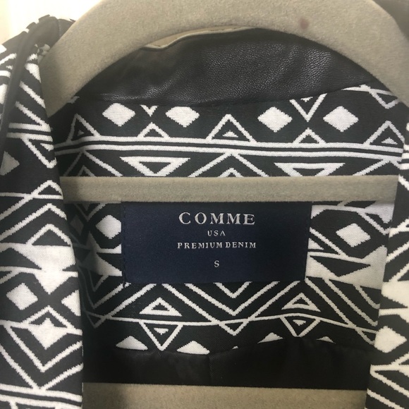 NWOT-COMME USA PREMIUM DENIM BLAZER - Picture 4 of 4